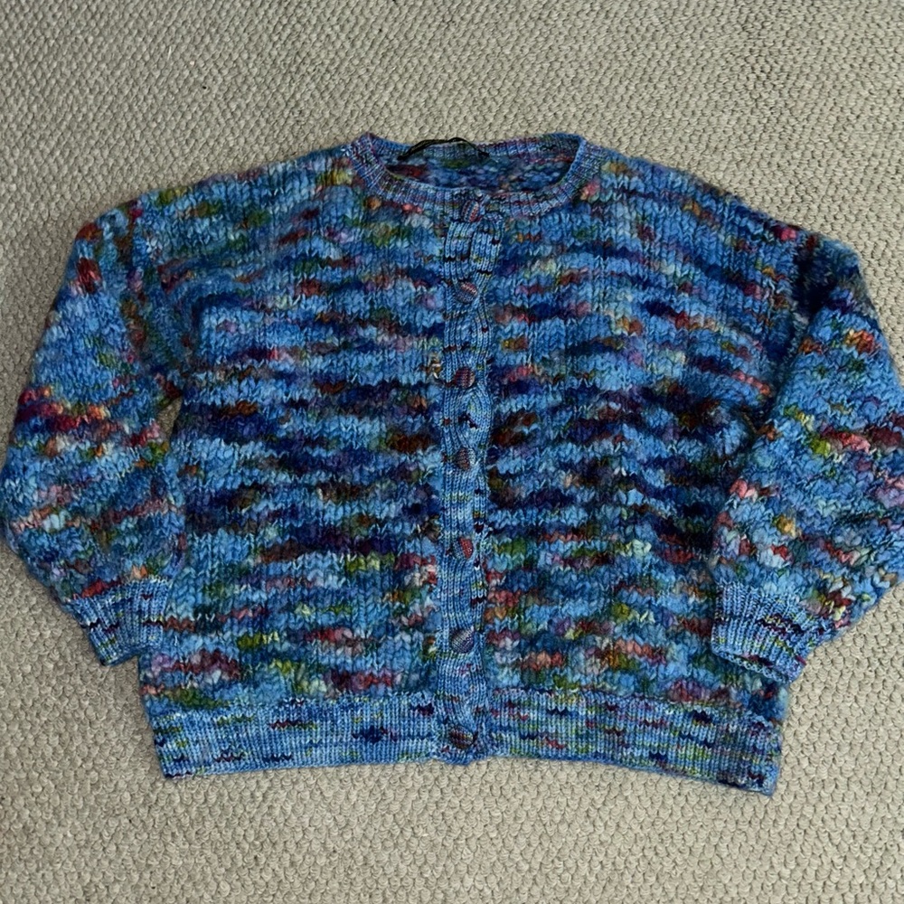 Hand knitted made in Scotland cardigan